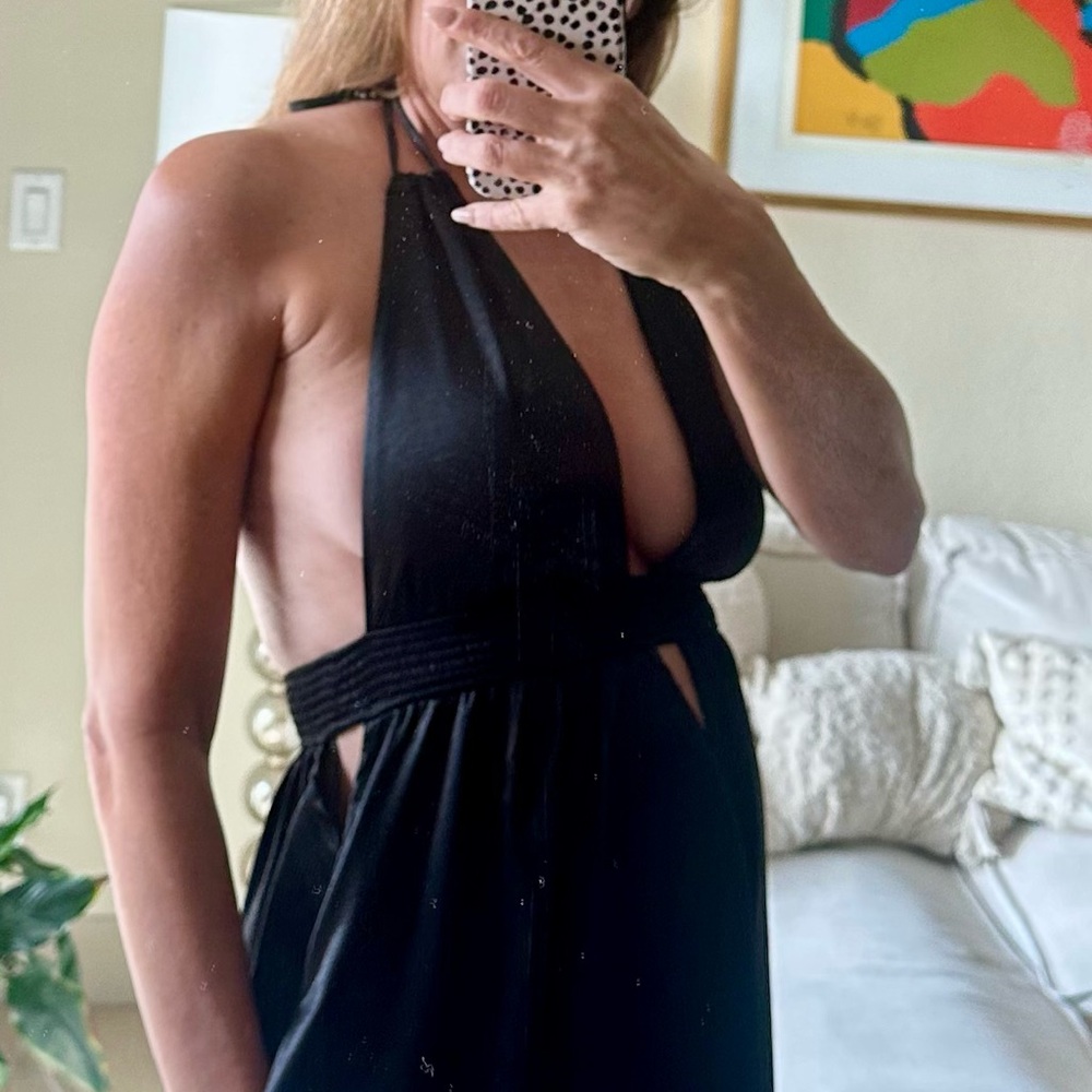 Free People black maxi dress. Perfect condition, gently worn.